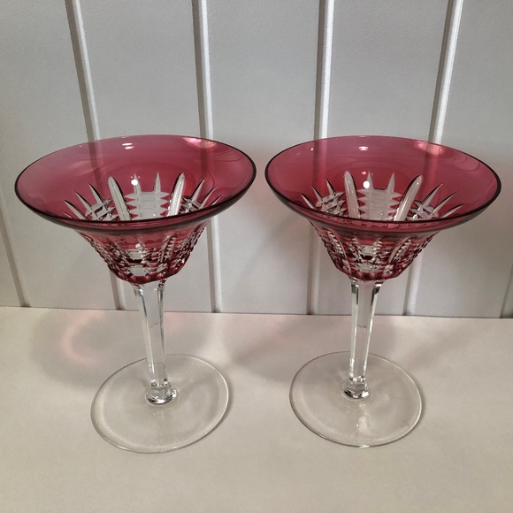 Waterford Crystal Simply Martini Pink Rose - Picture 1 of 4